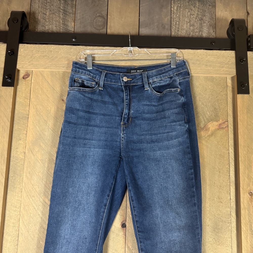 Judy Blue high rise Cool Denim boyfriend denim jeans Size 9 / 29 - Picture 7 of 15